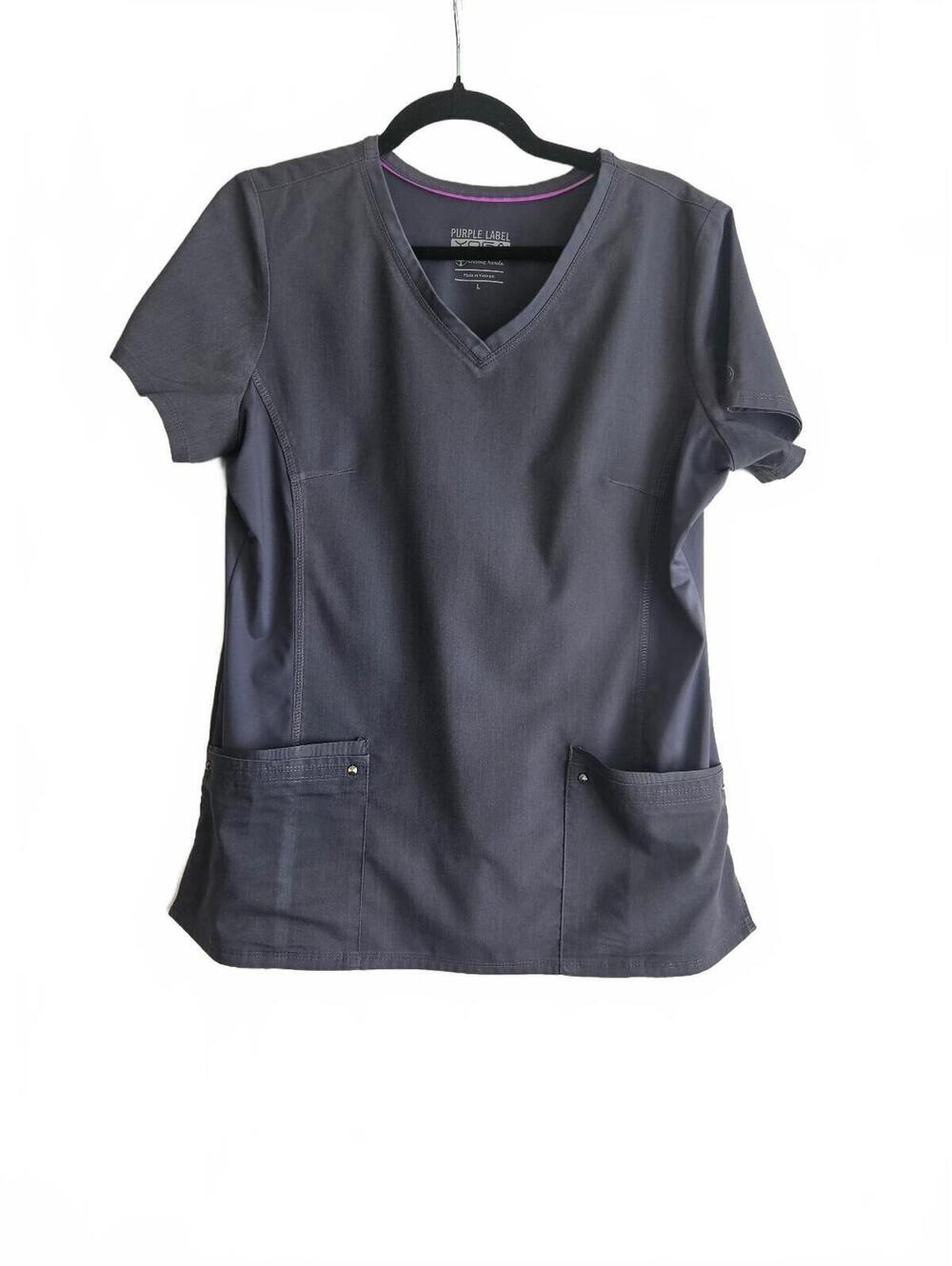 Healing Hands Purple Label Juliet V-Neck Scrub Top-Size L-Workwear Ready!